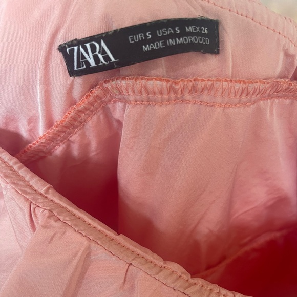 ZARA Pink One Shoulder Dress Size Small - Picture 2 of 2